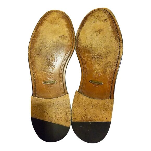 FOSTER RAINEY Men's Black Genuine Ostrich Tassel Loafers - Size 13 - Picture 5 of 9